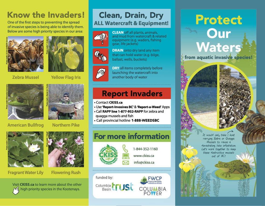 CKISS Brochure - Protect the Kootenays from Aquatic Invaders